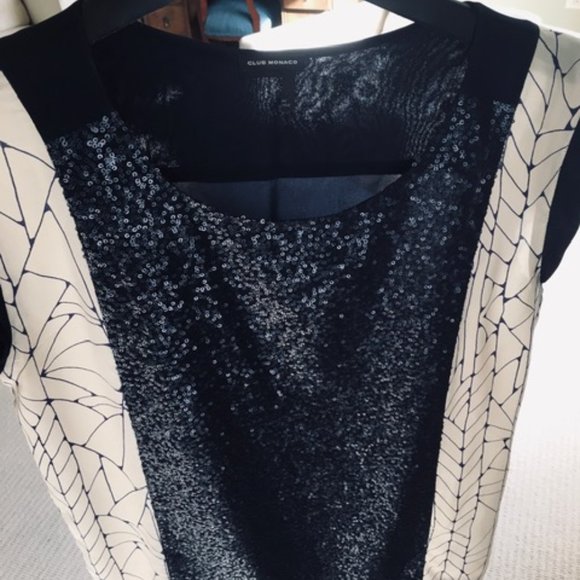 Blue Shimmer and Silk Top - Picture 1 of 5